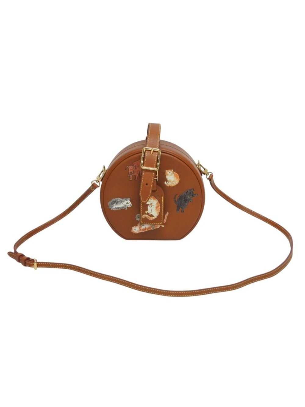 Louis Vuitton Petite Boite Chapeau 2-Way Bag Catgram Gray Coddington